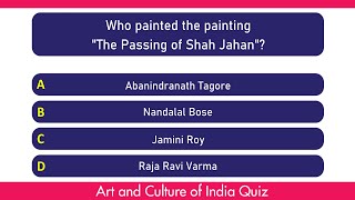 Art and Culture of India Quiz  25 Important India General Knowledge Questions  MCQ [upl. by Ardnosak885]