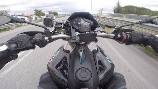 TrabariaAcceleration Dorsoduro 1200 Vs HyperMotard 939 Vs Fz1000BYE BYE Hyper [upl. by Ydaf77]