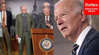 BREAKING NEWS GOP Senators Issue Emphatic Warning To Biden About Border To Get Ukraine Funding [upl. by Leiram]