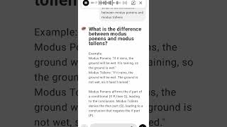 What is the difference between modus ponens and modus tollens [upl. by Kiona623]