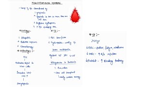 MYELODYSPLASTIC SYNDROME NOTES  ONE PAGE NOTE HEMATOLOGY  MEDICINE  4TH PROFF [upl. by Eamon]