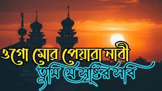 ওগো মোর পেয়ারা নাবী  Ogo Mor Peyara Nobi  Bangla Gojol Lyric Black Screen Video [upl. by Didier732]