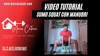 Sumo squat 2 manubri [upl. by Alitta]