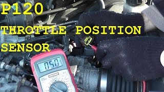 How To Test and Replace the Throttle Position Sensor TPS P0120 [upl. by Charlotta894]