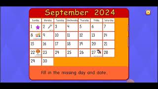 starfall calendar September 1 2024 [upl. by Ripley]