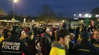 Michigan Marching Band 2023 Purdue Game Parade to Stadium [upl. by Ellehctim634]