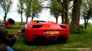 2012 Ferrari 458 Spider  Huge REVVS accelerations sound [upl. by Lee115]