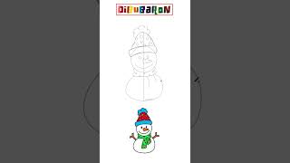 DRAWING A SNOWMAN [upl. by Aneleairam]