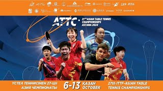 TABLE 3 DAY 2  27th ASIAN TABLE TENNIS CHAMPIONSHIPS  ASTANA 2024 [upl. by Leod]