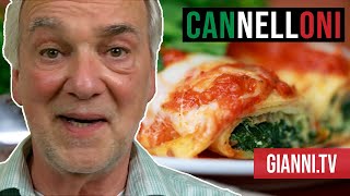 Spinach and Ricotta Cannelloni Italian recipe  Giannis North Beach [upl. by Buffo]