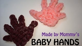 Rainbow Loom Charm Baby Hand Print [upl. by Acilef]