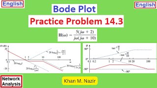 Bode Plot  Practice Problem 143  Fundamentals of Electric Circuits Alexander amp Sadiku [upl. by Germain]