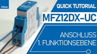 MFZ12DXUC Anschluss 1 Funktionsebene  Quick Tutorial [upl. by Pasco]