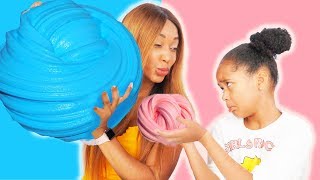 PINK vs BLUE  La GUERRE du Slime XXL  Verity vs Maman [upl. by Ave]