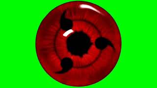 A Special Non Copyright Sharingan Eye Green Screen 3 Different Abilities [upl. by Je]