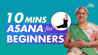 10 Min Morning Yoga For Beginners  Quick amp Easy Asana  Routine For Daily Wellbeing  Dr Hansaji [upl. by Cletis772]