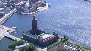 Stockholm Sweden Aerial view [upl. by Pytlik]