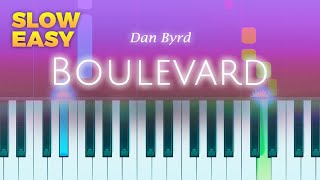 Dan Byrd  Boulevard  EASY Piano TUTORIAL by Piano Fun Play [upl. by Seligman]