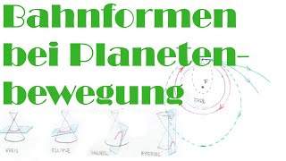 Physik 10  Video 86 Mögliche Bahnformen der Planetenbewegung [upl. by Ruenhcs]