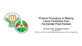 Product Procedure in Making Liquid Fertilizers from Fermented Plant Extract [upl. by Oneida]