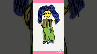 New cartoon character making easy shortvideo ytshorts cartoonart tending painting [upl. by Attennot136]