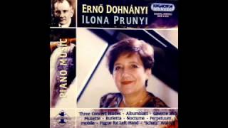 Dohnanyi Three Concert Etudes Op28 No 5 in E major Ilona Prunyi  piano 2000 [upl. by Eneli]