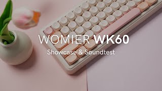 Womier WK60 Showcase and Sound Test  A 65 MOA Profile Wireless Keyboard [upl. by Mychal473]