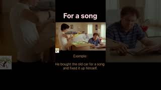 For a song Idiom meaning and examplevocabularylearn english [upl. by Base357]