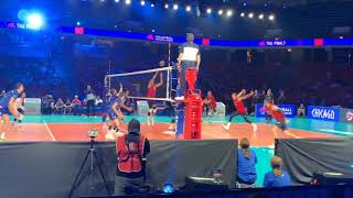 VNL 2019 Finals  USA vs France [upl. by Ibbie]