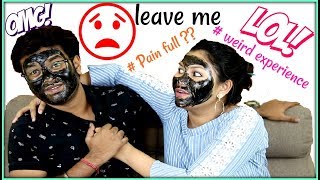 First time we tried charcoal peel off mask  Charcoal Peel off mask does it work [upl. by Assin]