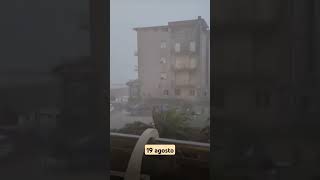 Temporali e nubifragi puntuali sulla riviera romagnola 19 agosto 2024 ⛈️ [upl. by Ayin54]