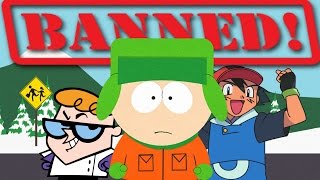 5 Shocking BANNED Episodes of Cartoons [upl. by Etnahsal]