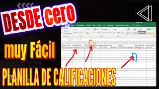 COMO Hacer un RegistroPlanilla de notas para ColegioEscuela en EXCEL paso a paso 2024 [upl. by Litt]