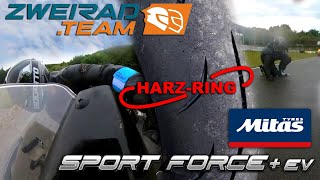 Reifentest Mitas SportForce plus EV  Kurventraining HarzRing ZweiradTeam  Fazit [upl. by Nwadal116]