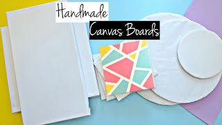 How to make Canvas at home  DIY HandmadeHomemade Canvas Board [upl. by Anadal]