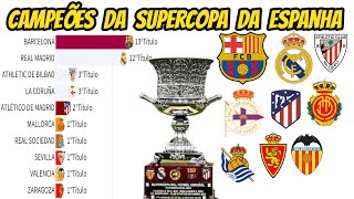 CAMPEÕES DA SUPERCOPA DA ESPANHA19822022 [upl. by Tecil]