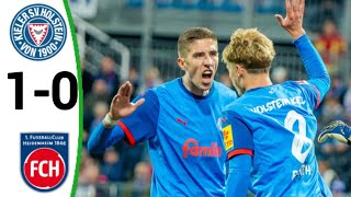 Holstein Kiel vs Heidenheim 10 Patrick Erras Goal All Goals and Extended Highlights [upl. by Aivatan]