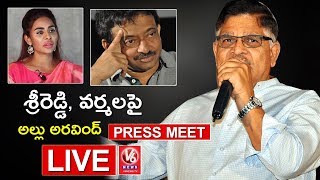 Allu Aravind Press Meet On Sri Reddy Comments LIVE  RGV  Pawan Kalyan  Casting Couch [upl. by Zerep]