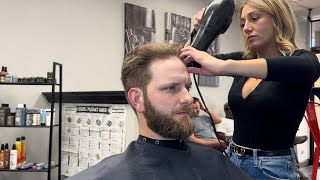 Only Video Every BARBER Needs  Men’s Hair Cut amp Beard Trim [upl. by Nnaitsirhc]