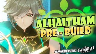 ALHAITHAM PRE BUILD 💚☘  Alhazen Materiales de ascensión Artefactos  Genshin Impact [upl. by Takara]