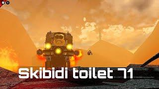 Skibidi toilet 71 but in roblox [upl. by Ynnavoig951]