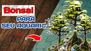 BONSAI PARA SEU AQUARIO simples e fácil  aquarioplantado [upl. by Cayser]