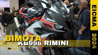 Bimota KB998 Rimini pronta per la SBK EICMA 2024 [upl. by Nabala]