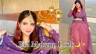 EID MAKEUP LOOK ❤️🌙✨ Aifoona Aifu [upl. by Ayikur801]