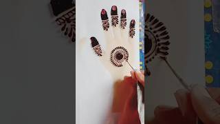 Simple and easy gol tikki mehndi design  beautiful tikki design mehndi tikki hennaart [upl. by Philender92]