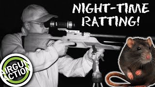 Airgun Action  Night rat shooting with thermal  BRK Brocock Pathfinder XR airgun review [upl. by Alpers839]