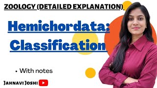 Classification of Hemichordata Notes Bsc 2nd year zoology [upl. by Guenevere]