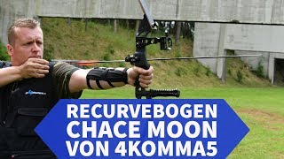 Recurvebogen schießen der Hawk ChaceMoon Recurve Bogen von 4komma5 auf dem Schießstand [upl. by Tiphani]