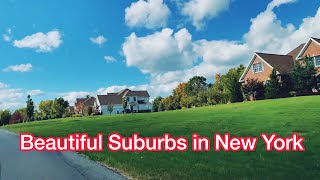 Beautiful Suburban Neighborhoods in New York USA  Driving Tour [upl. by Shaylah]