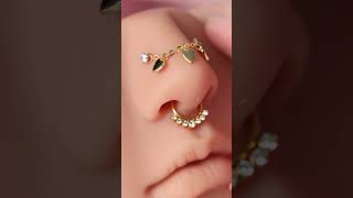 2024 Heart Chain Connectors Stunning Nose Piercing Looks  EricaJewels  Nose Piercing Jewels [upl. by Faires]